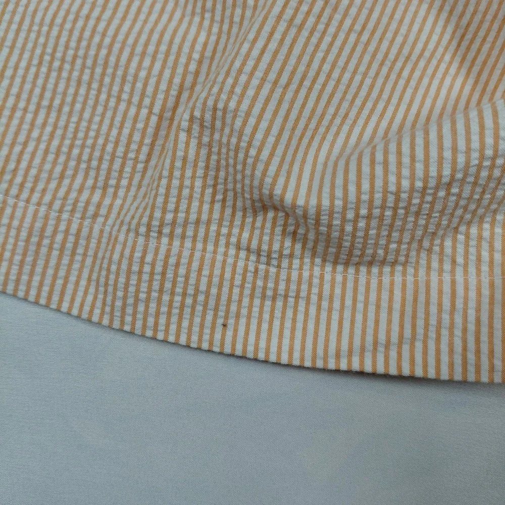 Bills Khakis Parker Short Mens 40‎ Orange White Seersucker Striped Standard Fit
